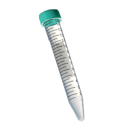 Oxford 15ml Conical Sterile Centrifuge Tubes with Plug Seal Cap, Light Green